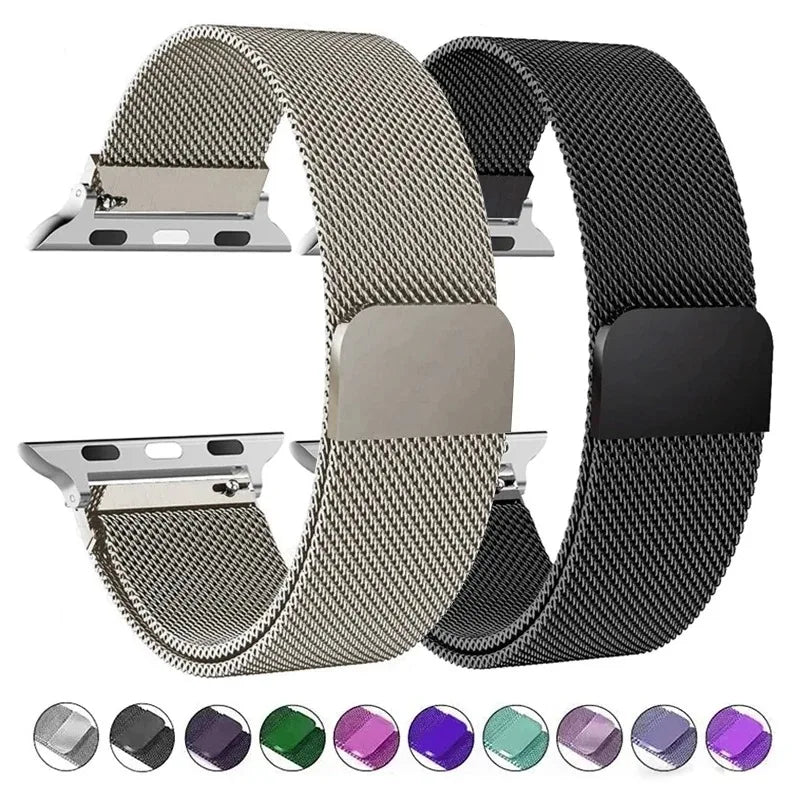 Milanese strap For apple Watch bands 44mm 40mm 45mm 49mm 41mm 38mm 42 44 mm Bracelet iwatch Series 9 3 6 5 SE 7 8 Ultra 2 strap